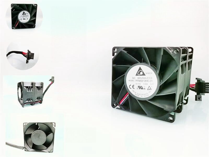 1/piece PFM0812HE-01 Delta 8038 12V 7.00A 4-wire 8CM High Speed Cooling Fan