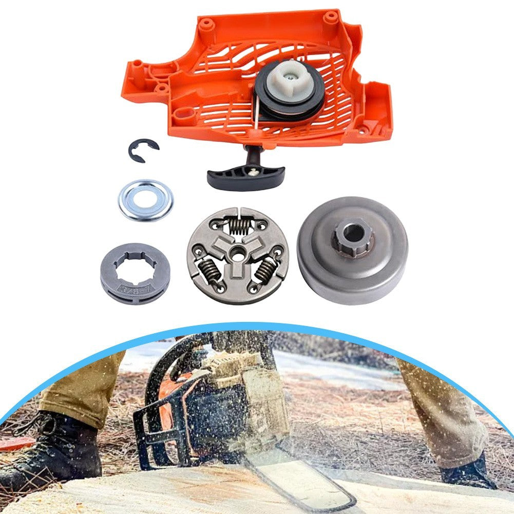 For Echo CS310 CS352 Recoil Starter and Clutch Drum Kit with Rim Sprocket