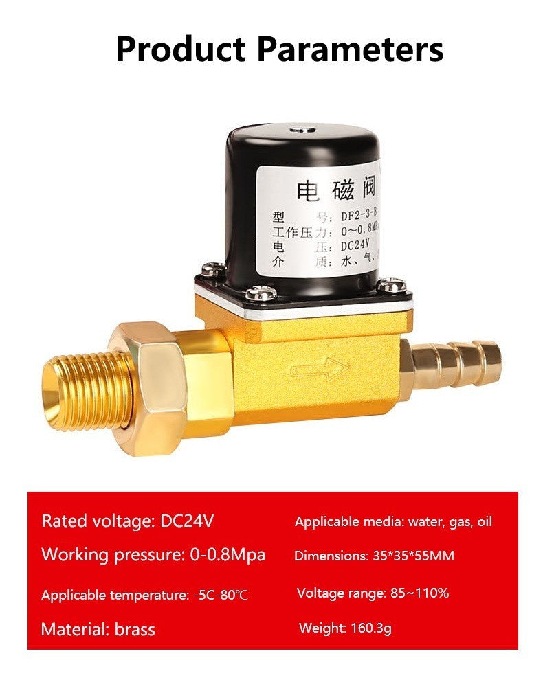 High Performance Solenoid Valve for For argon Welding Machines Brass Design