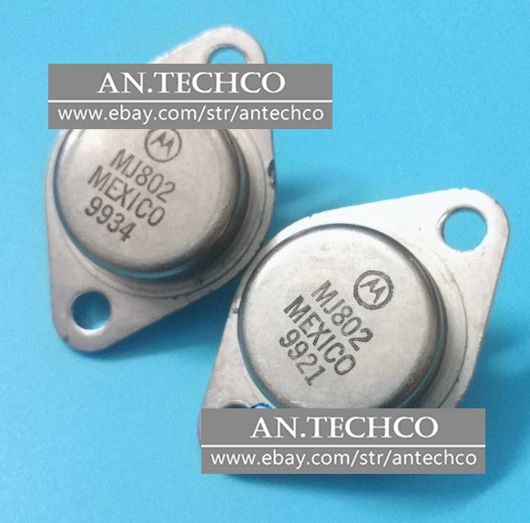 2pcs MJ802 High−Power NPN Silicon Transistor 30 A 100V 200W For MOTOROLA