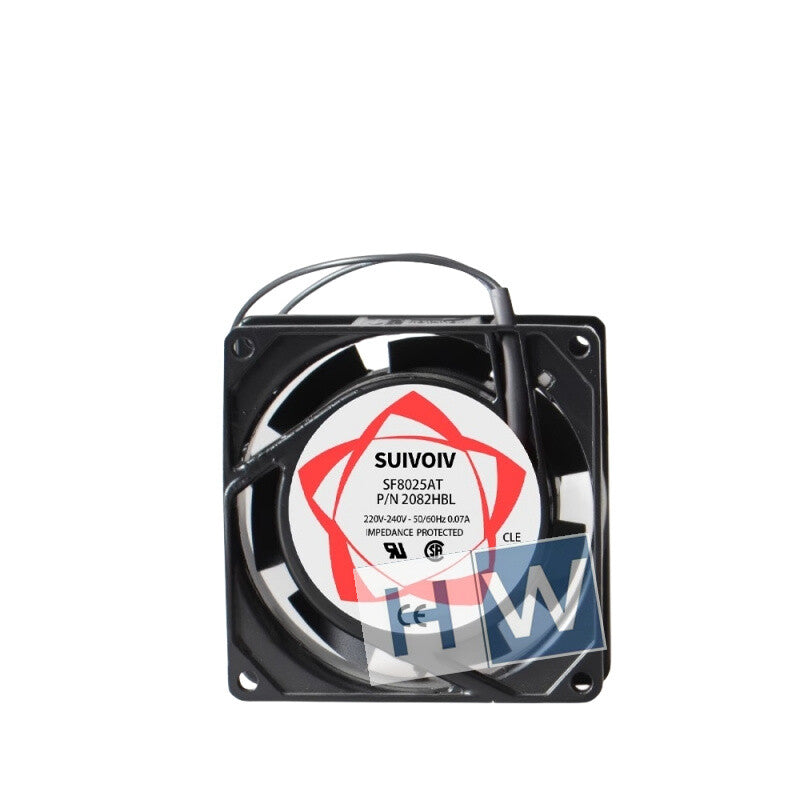 1PC SF8025AT P/N 2082HBL 220v 0.07A 8cm 80*25MM Axial Flow Cabinet Fan