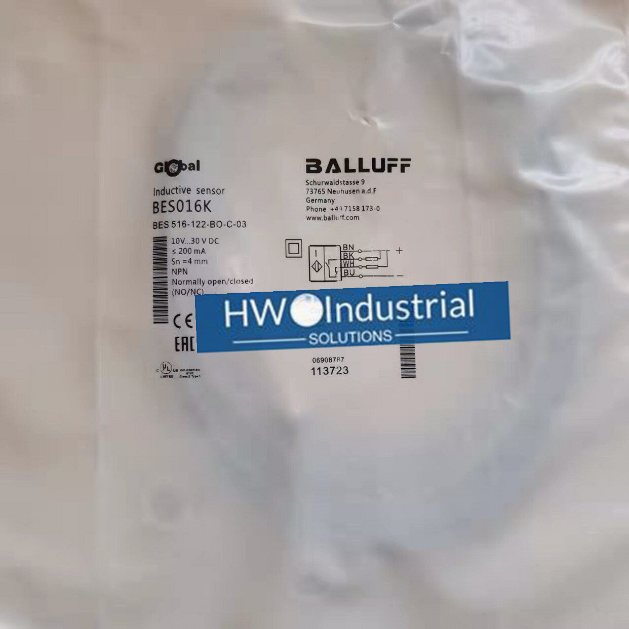 1PC BES 516-122-BO-C-03 BALLUFF Proximity Switch Sensor