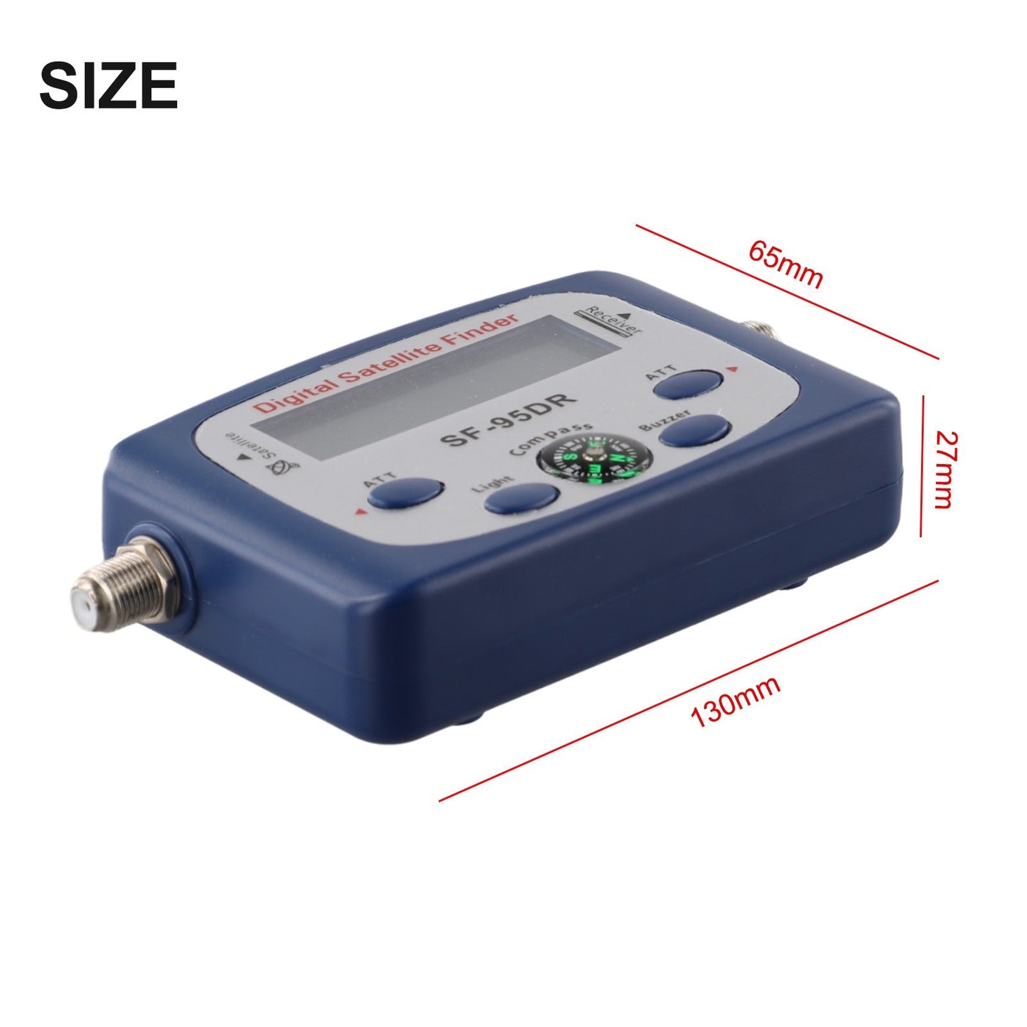 TV Signal Strength Meter with LCD Display for Optimum Signal Detection