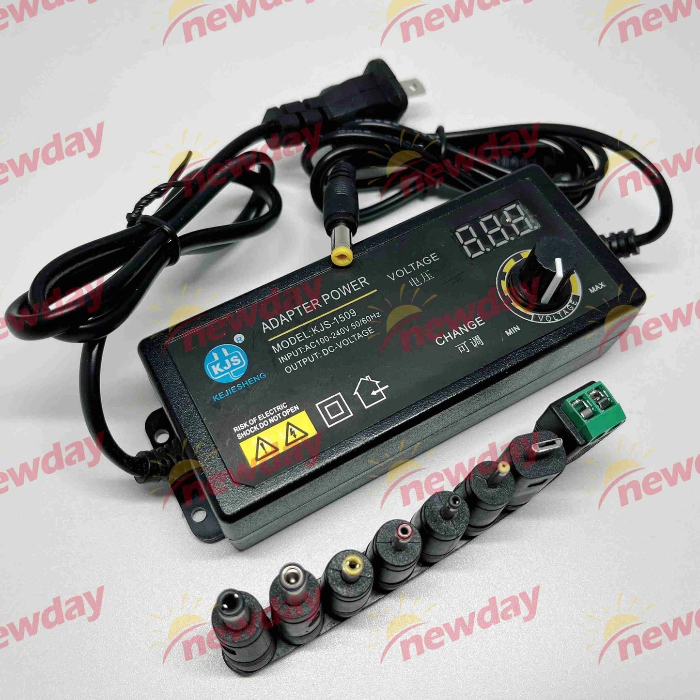 KJS-1509 AC100-240V 60W 1.5A 50-60HZ Multi-function Adjustable Pressure Adapter