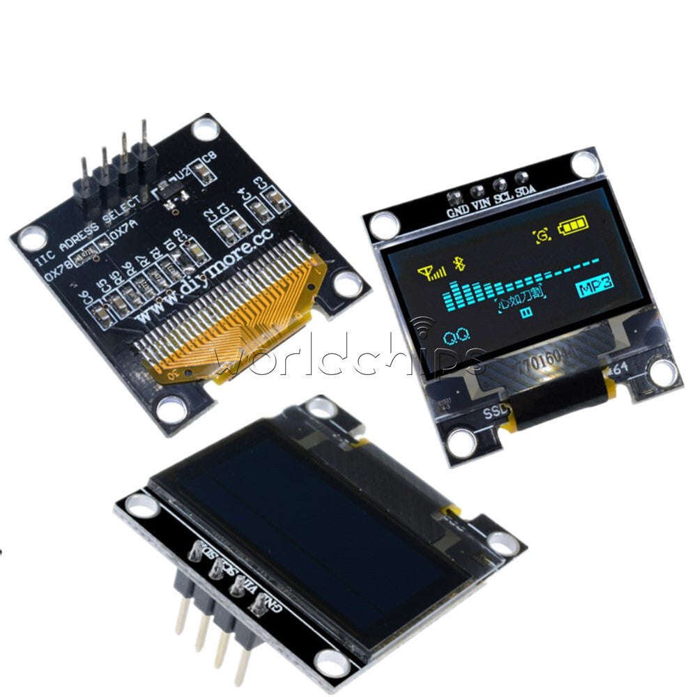 5PCS 3-5V 0.96" Inch  128X64 OLED LCD Display I2C IIC Serial Module for Arduino