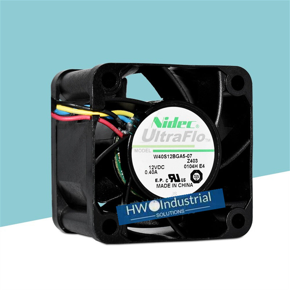 1/piece Nidec W40S12BGA5-07 4028 12V 0.40A 4CM 4-wire PWM Speed Cooling Fan