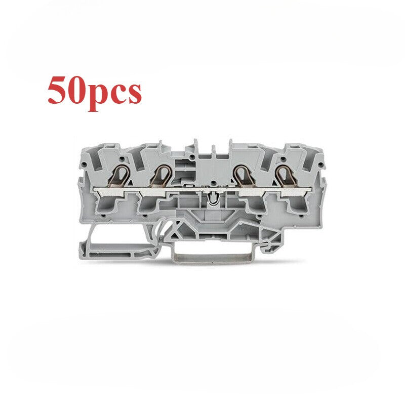 50pcs WAGO TOPJOBS 2004-1401, LOT OF FEEDTHROUGH TERMINAL BLOCKS