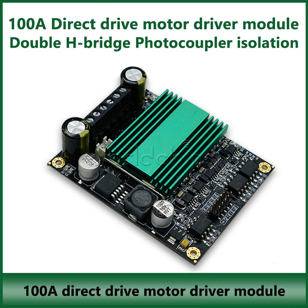 100A DC Motor Drive Module High Power Motor Speed Control Dual Channel H-bridge