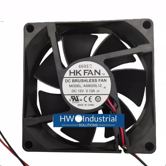 HKFAN AS8025L12 12V 0.12A 8CM Inverter Chassis Power Cooling Fan