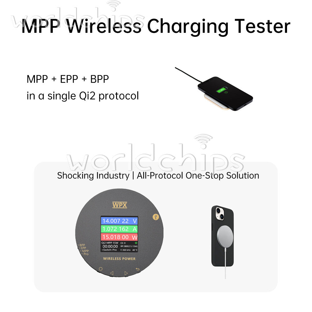 1.54 inch LCD Voltage Current Power Meter MPP25W Magnetic Fast Charging Tester
