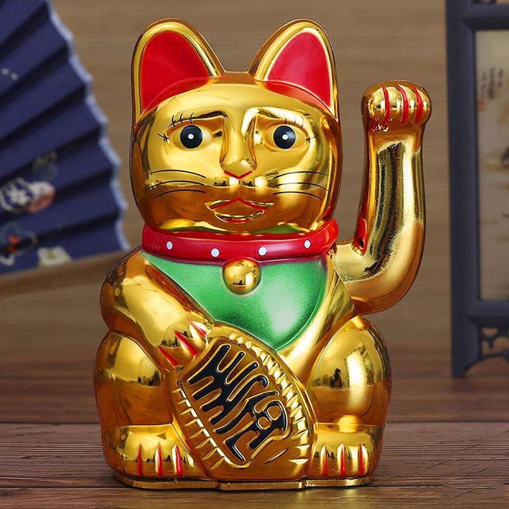 Lucky Cat Cashier  Store Opening Charm Rifeng 6 inch Electric Waving Cat