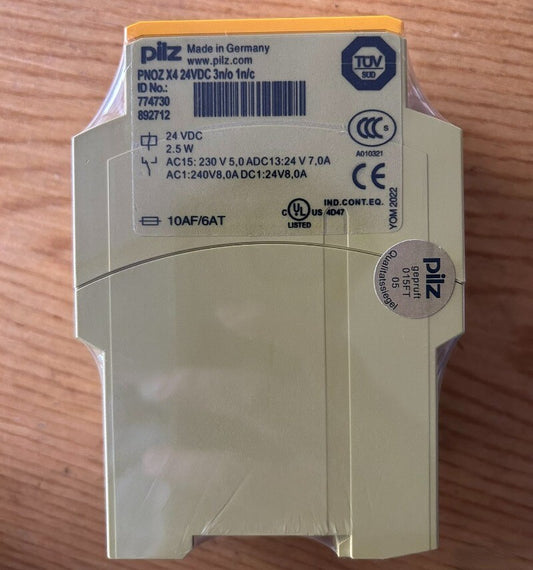 1pcs PILZ PNOZ X4 24VDC 3n/o 1n/c Safety Relay Module 774730