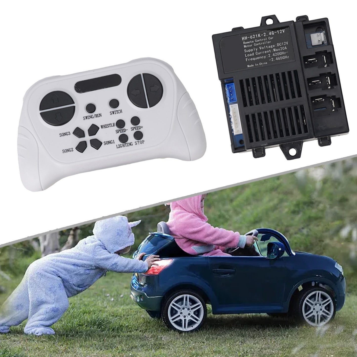 Advanced Control Box HH621K2 4G12V for Kids Electric Cars with Remote Control