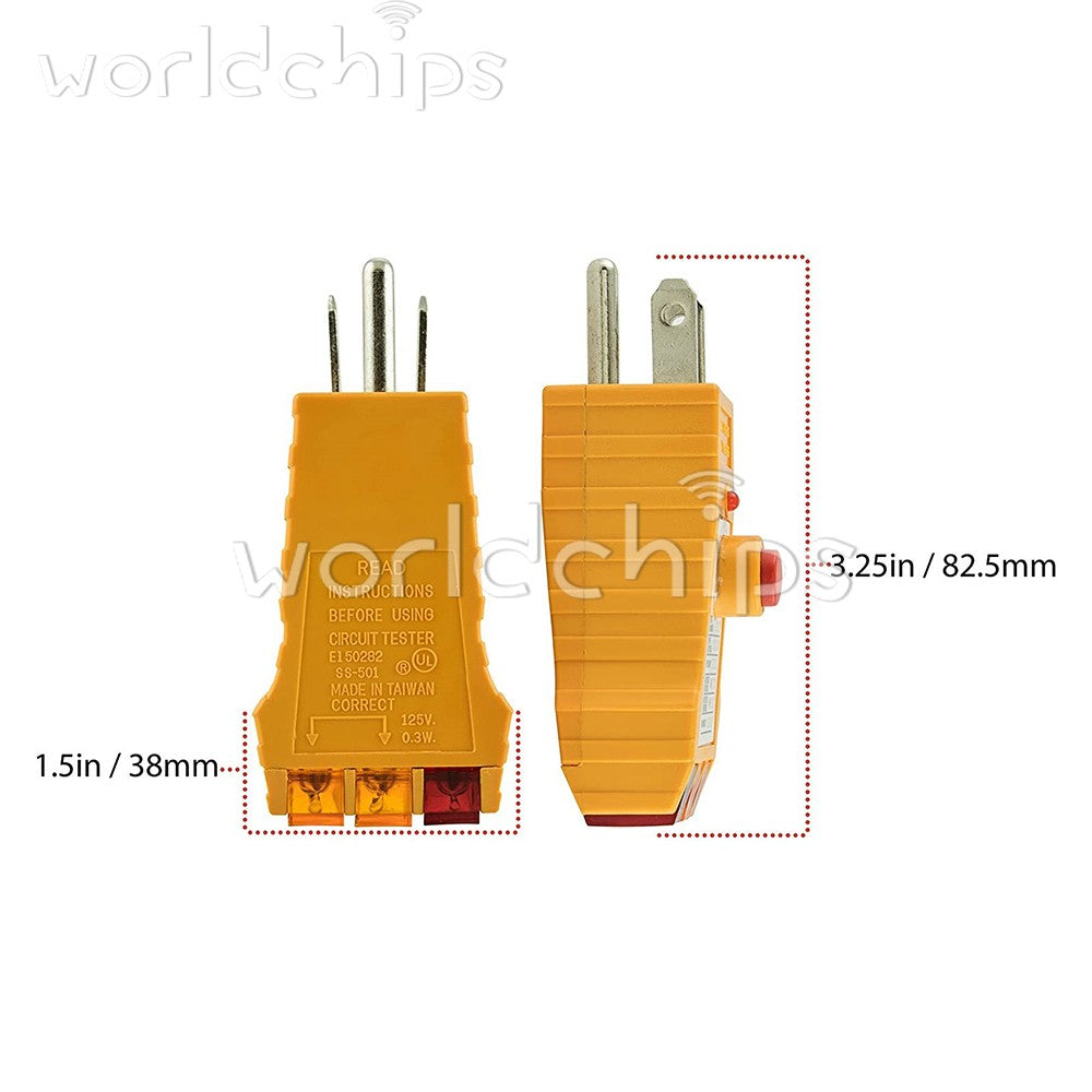 10pcs Electrical Socket Power leakage Tester w/ GFCI Check Receptacle Tester