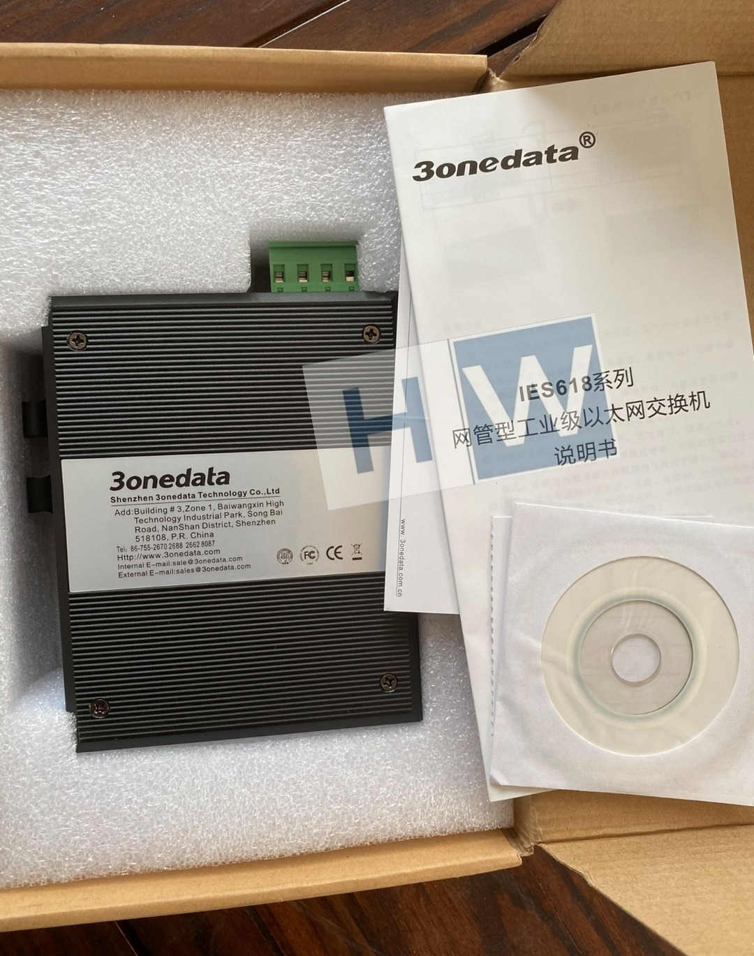 1PC   3onedata IES618 Series Ethernet Switch IES618-2F