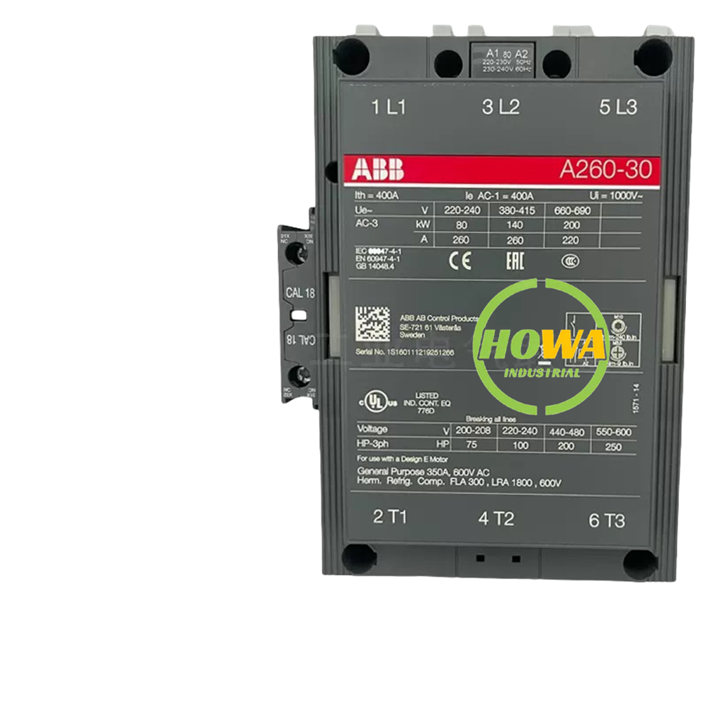 1/piece  ABB AC contactor A260-30-11 Coil Voltage 220-240V