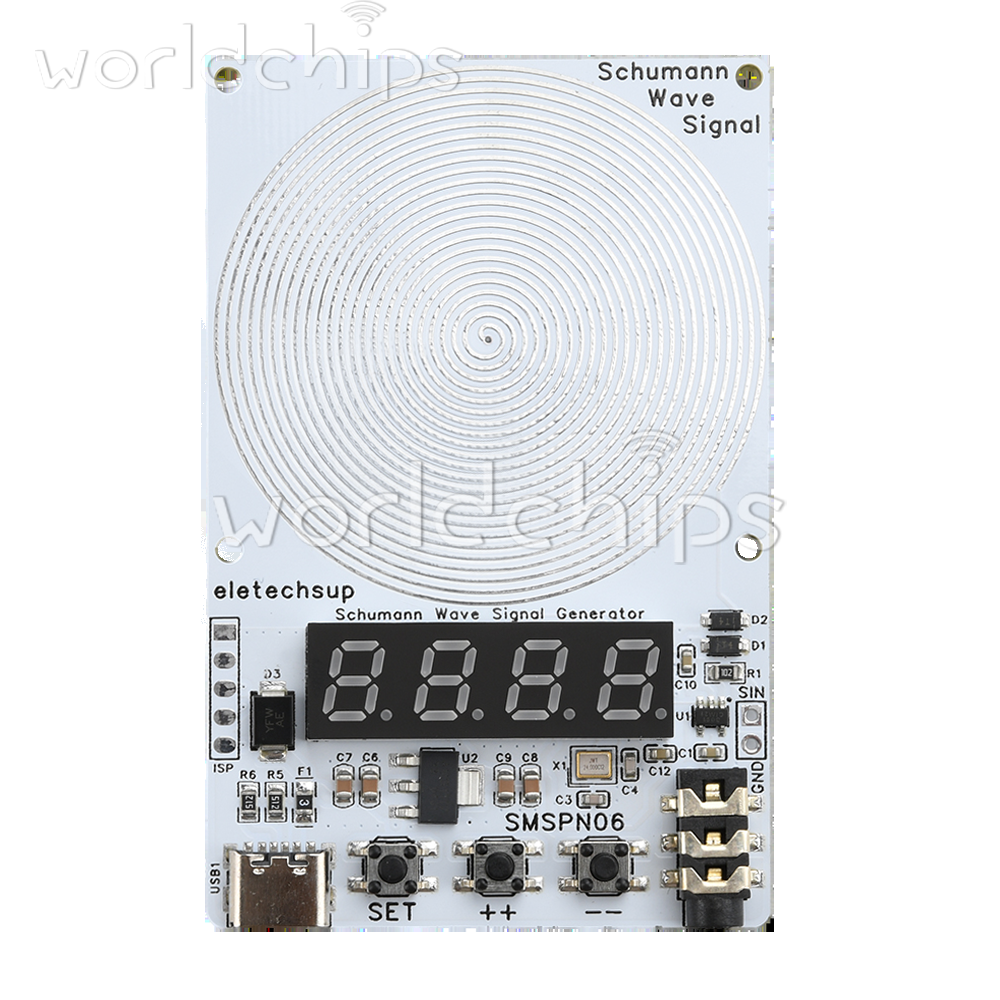 Adjustable 0.01Hz~9999Hz Frequency Schumann Wave Generator 4Bit Digital Display