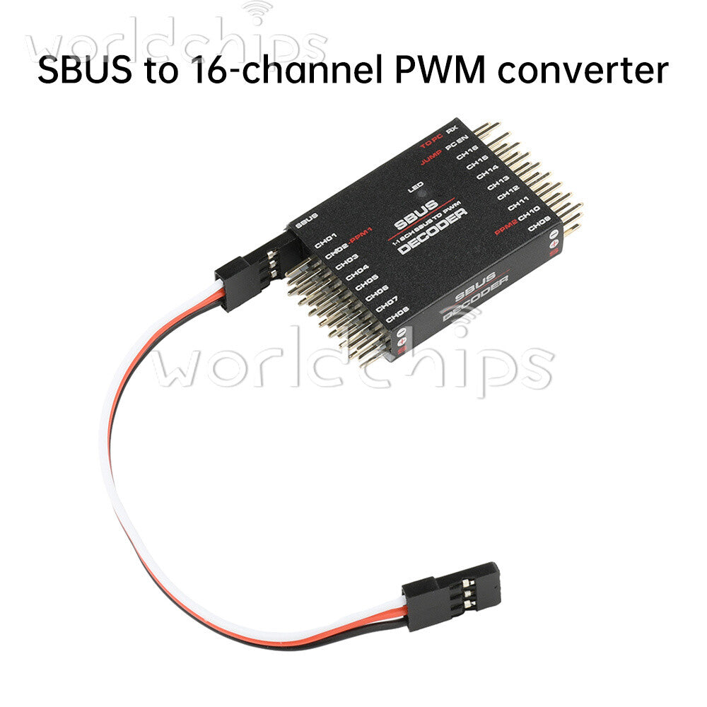 DIY SBUS To PWM/PPM Decoder 16 Channel Converter Receiver Signal Transverter