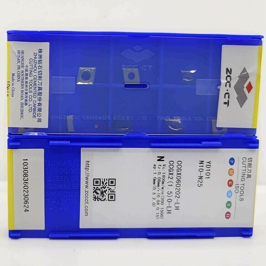 50pcs CCGX060202-LH YD101 ZCC  Cutting Tools CNC blade Carbide Inserts