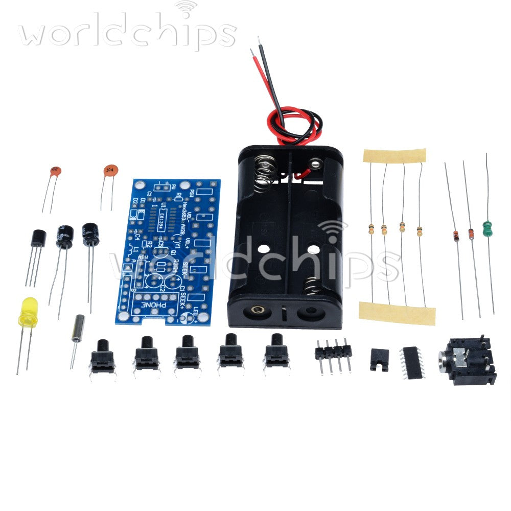 10 set Wireless FM Radio Receiver Module PCB DIY Electronic Kits 76MHz-108MHz