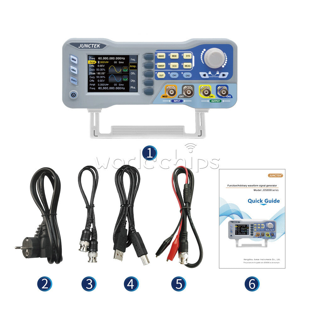 JDS8060 / JDS8080 CNC Dual-channel DDS Function Signal Source Generator US/EU/UK