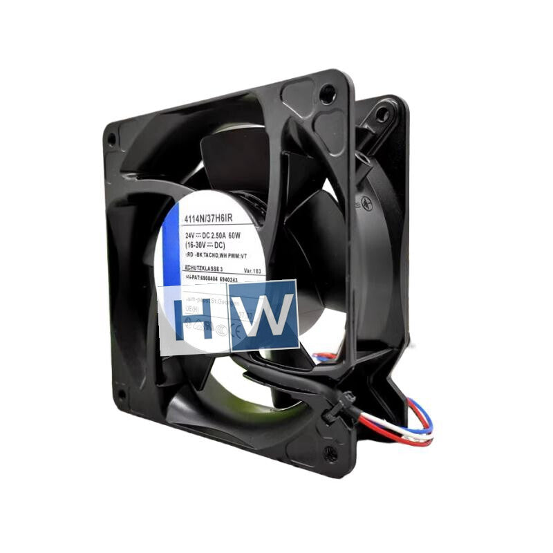 1PC for 3-wire 4114N-37H6IR 24V 2.50A 60W 12038 12CM Aluminum Frame Inverter Fan