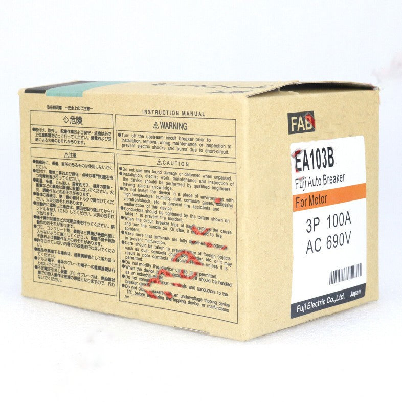 For Fuji EA103B 100A Circuit breaker 3P