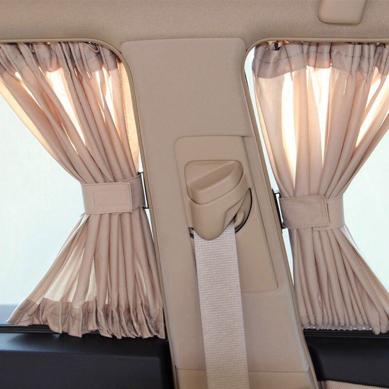 VIP Luxury Beige Car Van SUV Curtains UV Sunshade Visor Sun  for PROTECTION
