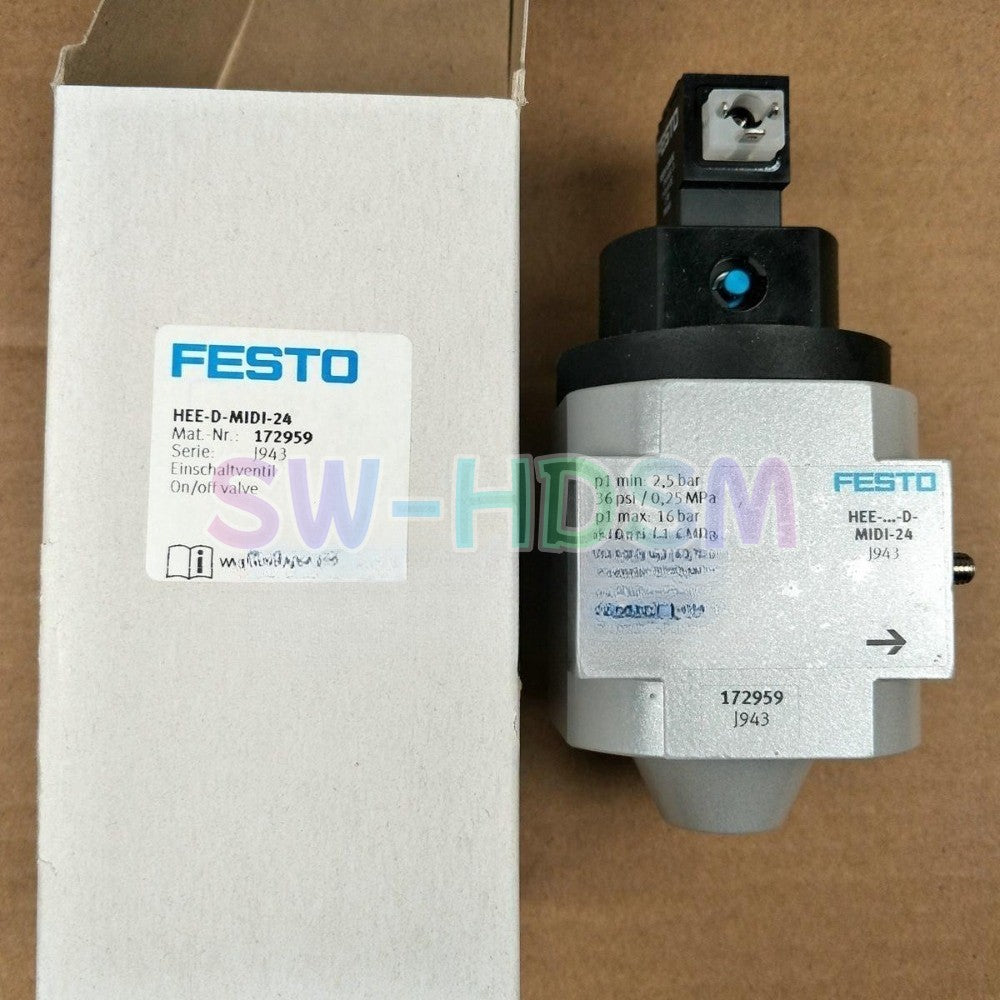 1PCS   FOR FESTO 172959 HEE-D-MIDI-24 on/off Valve Freight Free