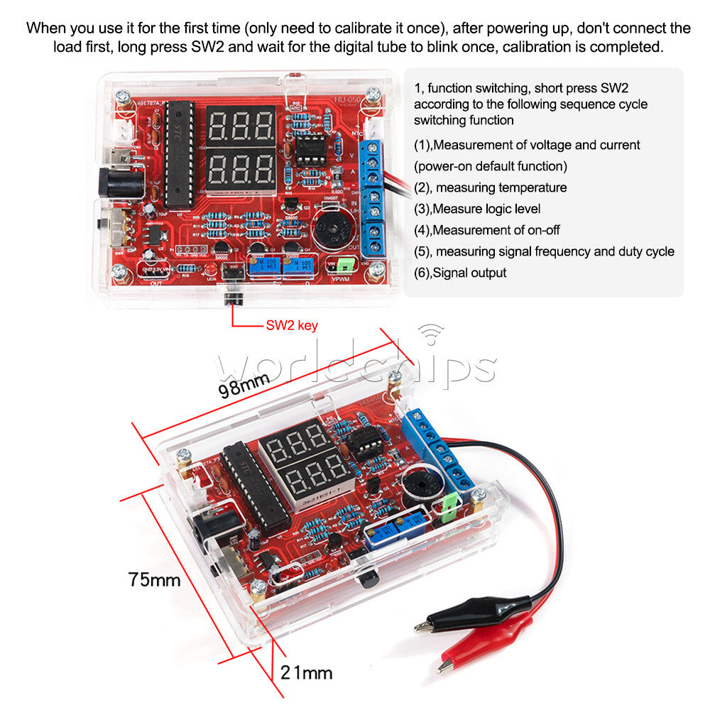 Current Temperature Detection PWM Signal Generator Electronic DIY kits 5V