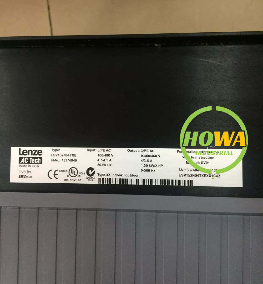 1/Piece  Lenze ESV152N04TXE Inverter 380v 1.5kw Frequency Converter