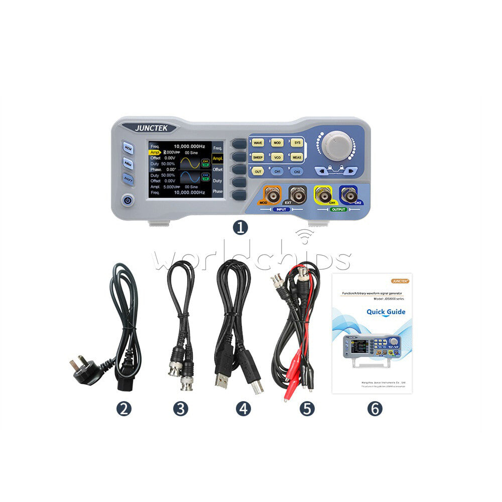 JDS8060 / JDS8080 CNC Dual-channel DDS Function Signal Source Generator US/EU/UK