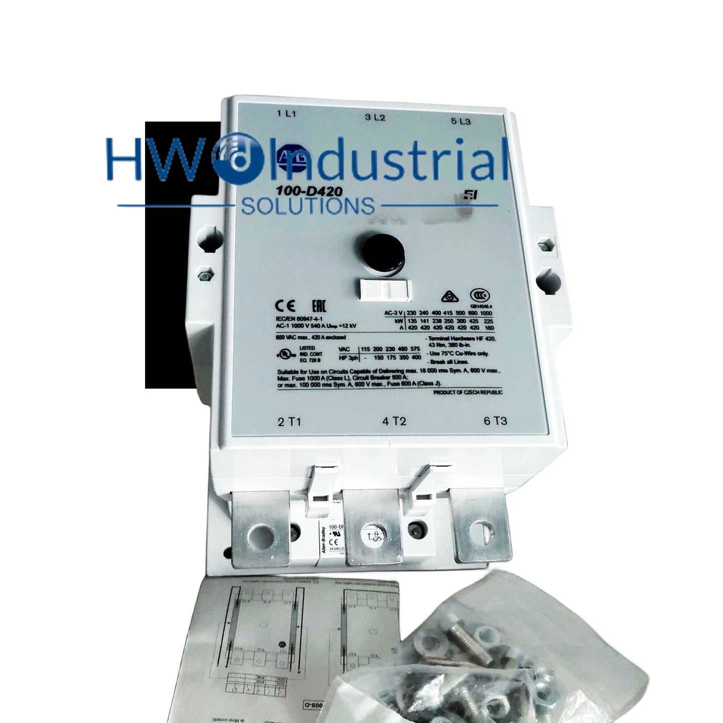 1Pc  Contactor 100-D420 110VAC Expedited