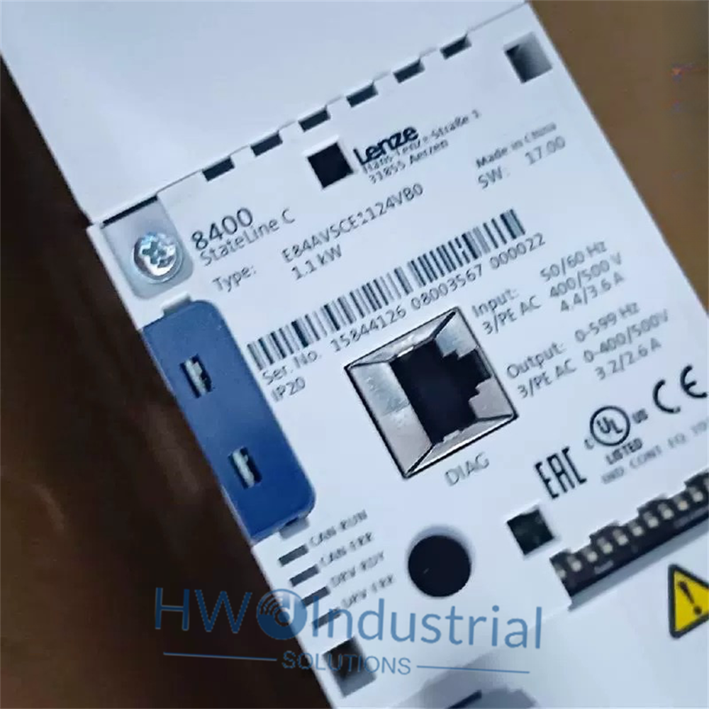 1/Piece  Lenze 8400 Series Inverter E84AVSCE1124VB0 Three-phase 380V/1.1KW