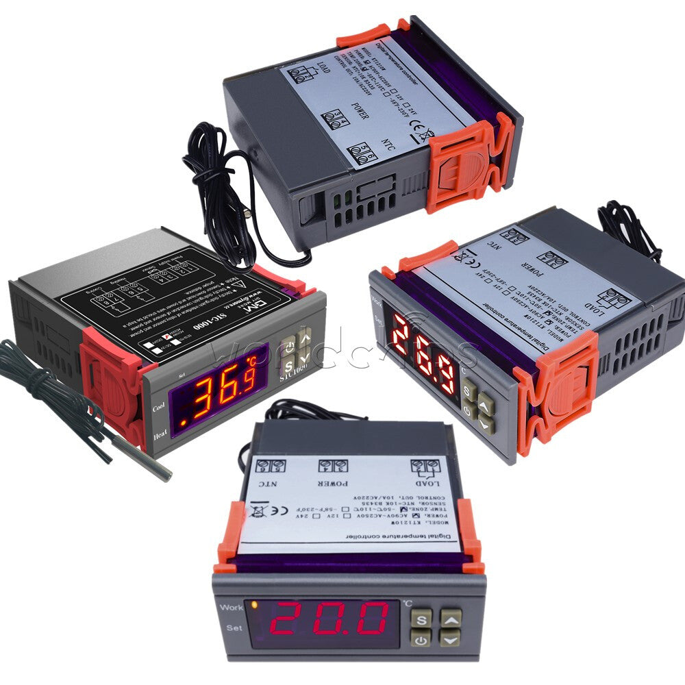Digital MH1210W STC-1000 AC90~250V/110-220V AC Temperature Controller Thermostat