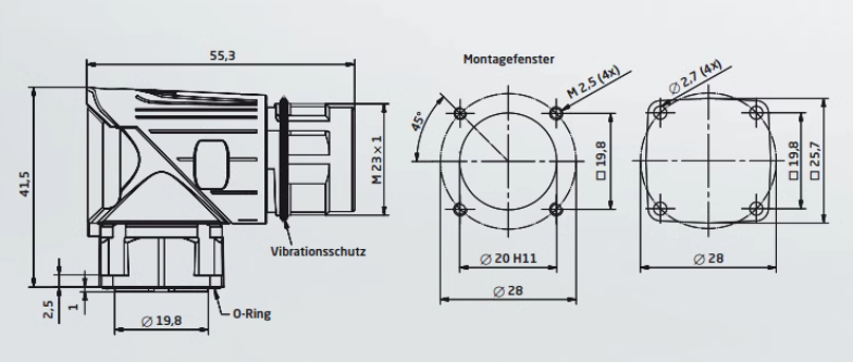 AB servo motor ation plug bend connector 9 Pins