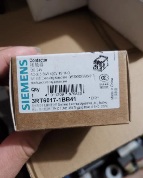 1Pc  SIE-MENS Low-voltage Contactor 3RT6017-1BB41 DC24V