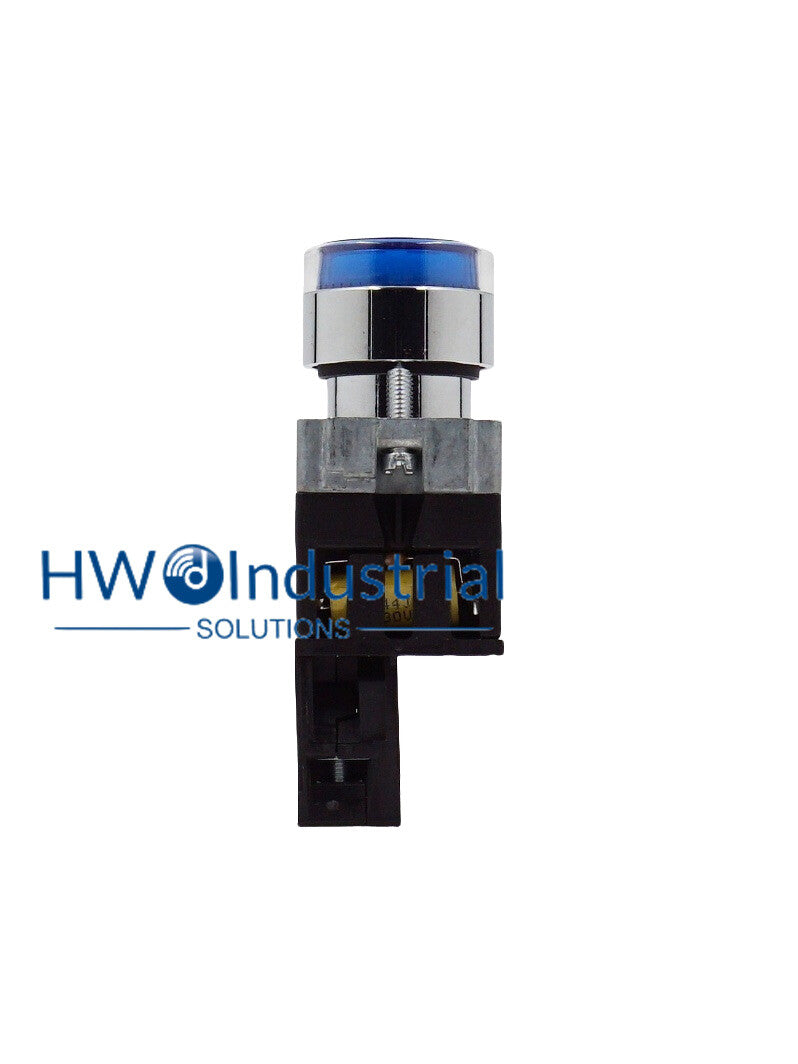 1PC LED Light Self Reset Button Switch XB2BW36M1C XB2-BW36M1C Blue 1NO 220V