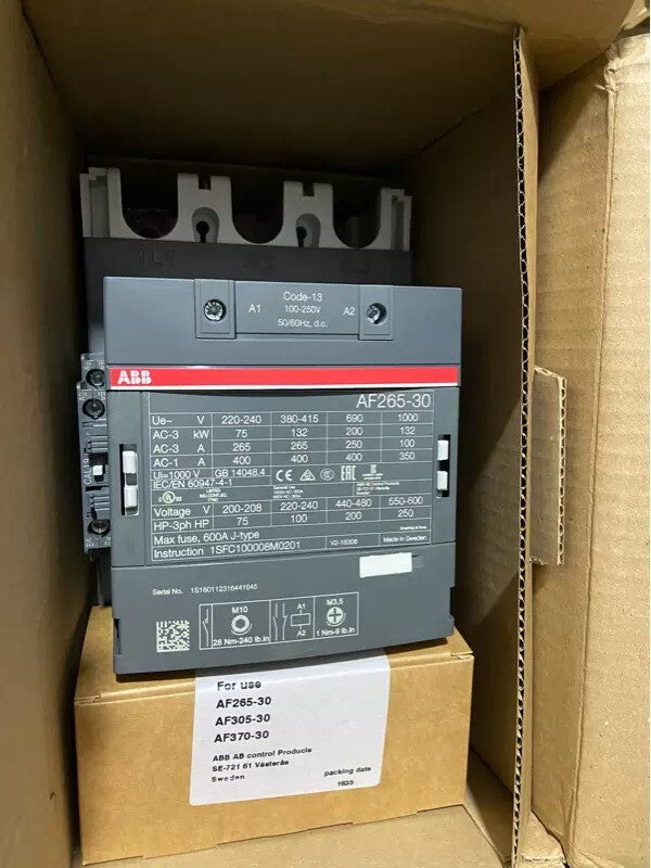1PC  ABB AF265-30-11-13 1SFL547002R1311 100-250V Contactor