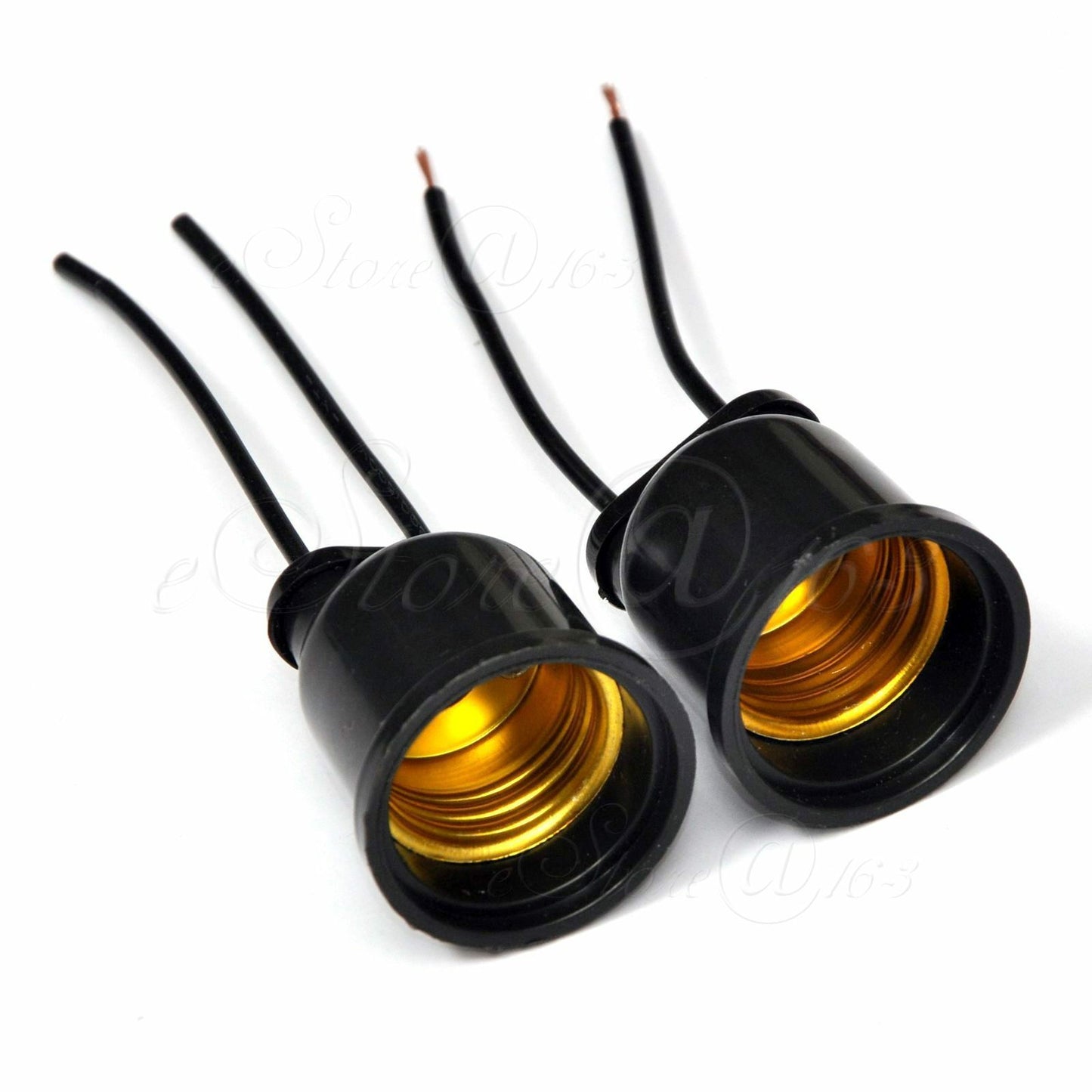 2x Waterproof  E27 Screw Droplight Bulb Pendant Outdoor Garden Lamp Base Holder