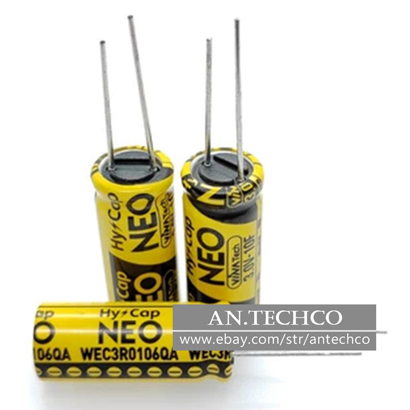 10PCS 3V 10F 3.0V10F WEC3R0106QA Supercapacitor Farad Capacitor 10mm*25mm