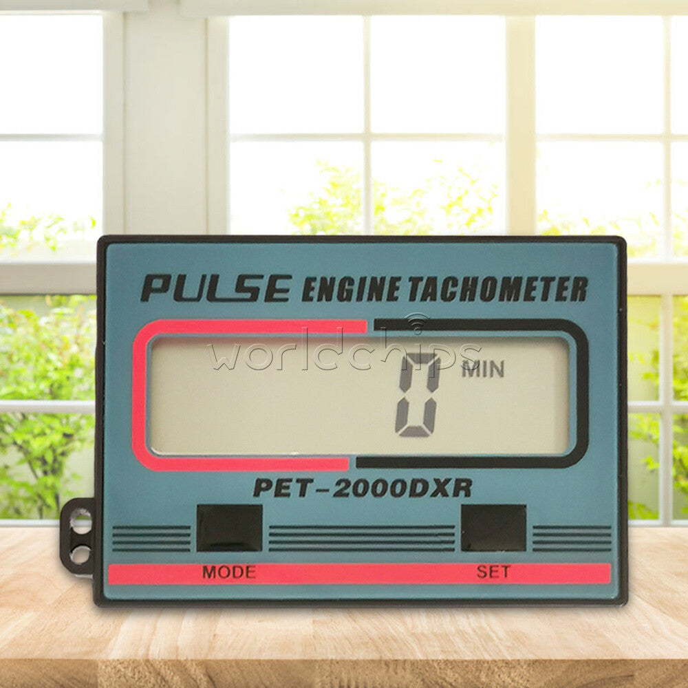Digital 1~99999 minutes Meter Tachometer Pulse Engine Gauge Inductive RPM Timer