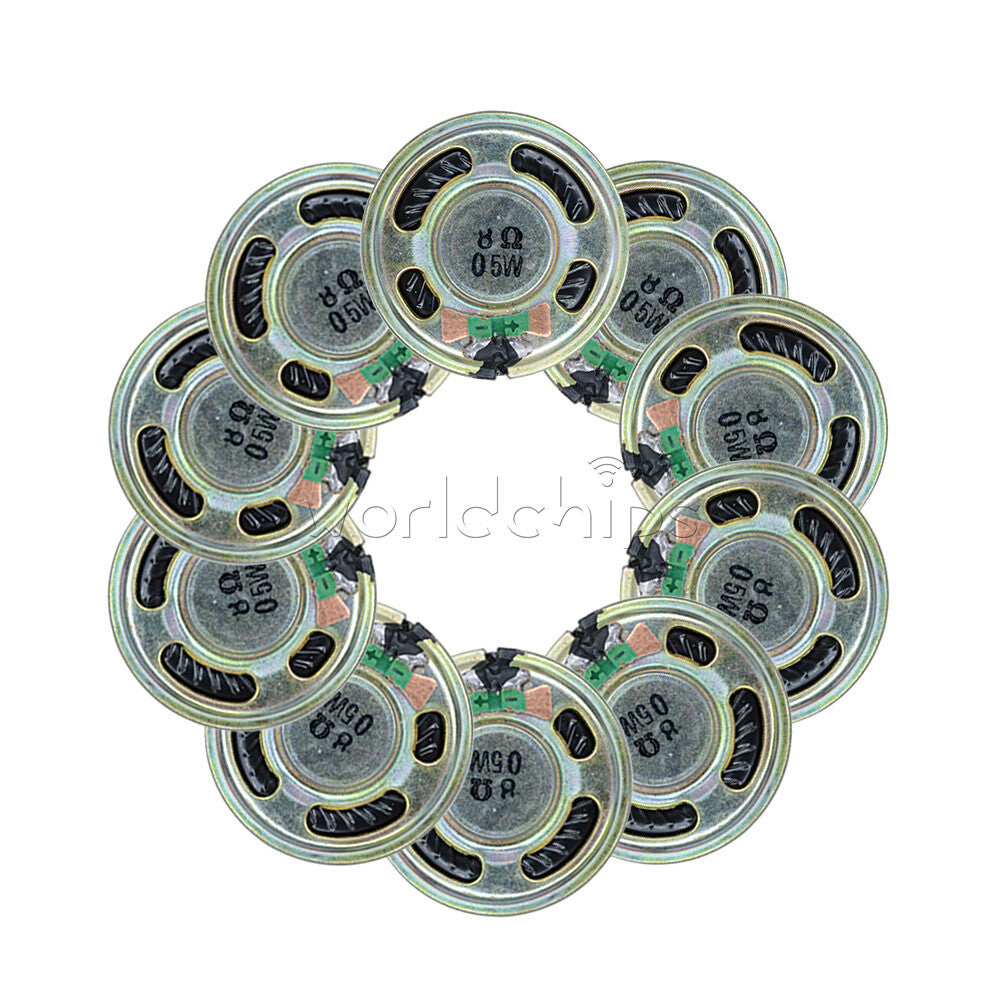 100PCS 8ohm Loud Speaker 8Ω 0.5W Small Trumpet 36mm Diameter Loudspeaker