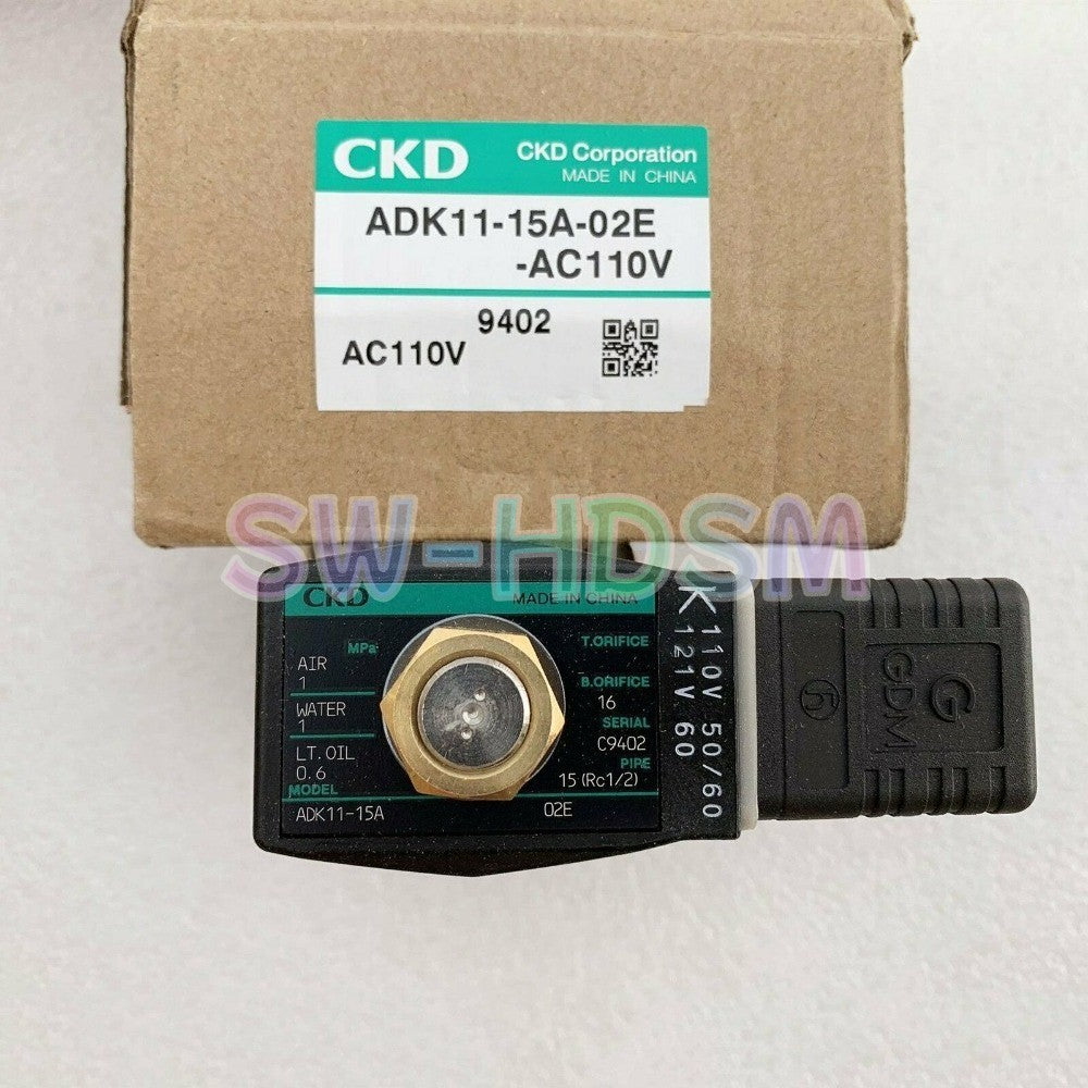 1PCS  for CKD ADK11-15A-02E-AC110V Solenoid Valve Freight Free