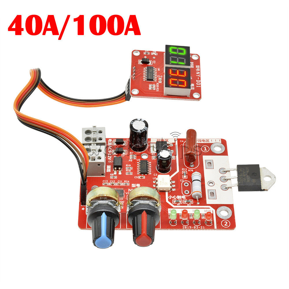 Digital 40A/100A Spot Welder Machine Controller Time Current Control Board