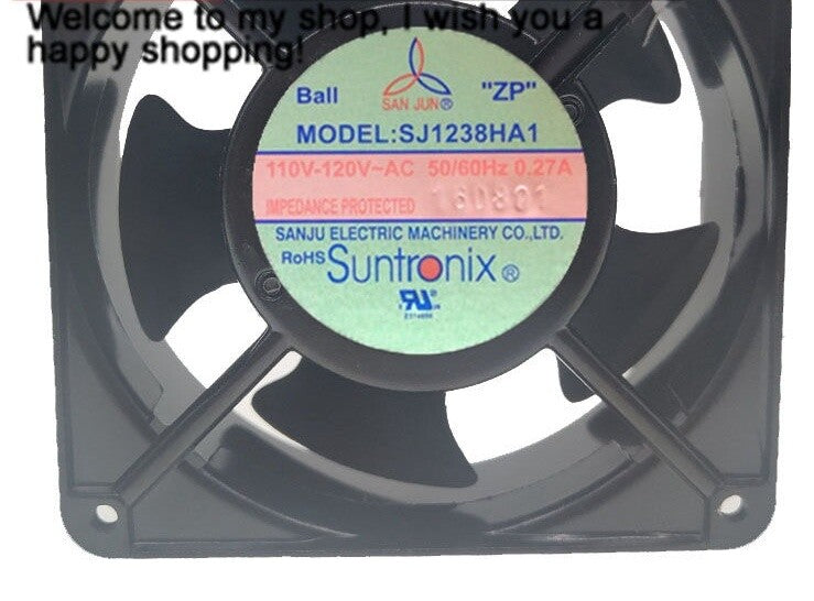 SANJUN SJ1238HA1 110-120V 0.27A 12CM Cabinet Axial Flow Cooling Fan