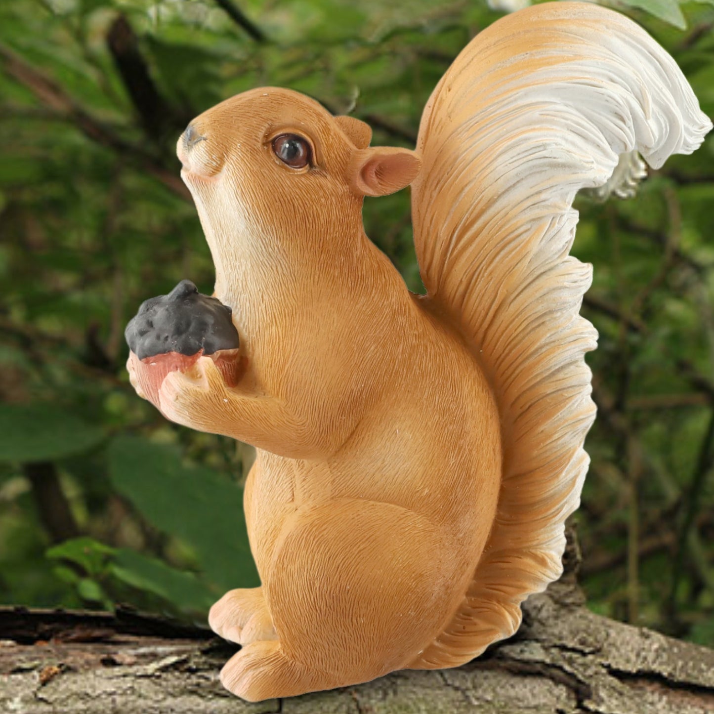 Cute Squirrel Resin Statue Suitable for Garden Yard Outdoor Tree or Fence