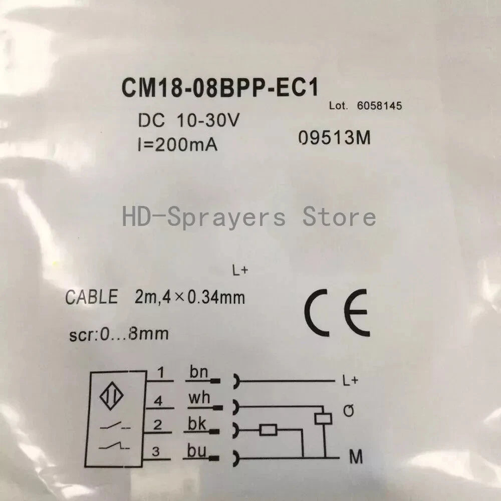 1PCS  SICK CM18-08BPP-EC1 Proximity Sensor Free Shipping CM1808BPPEC1 #P