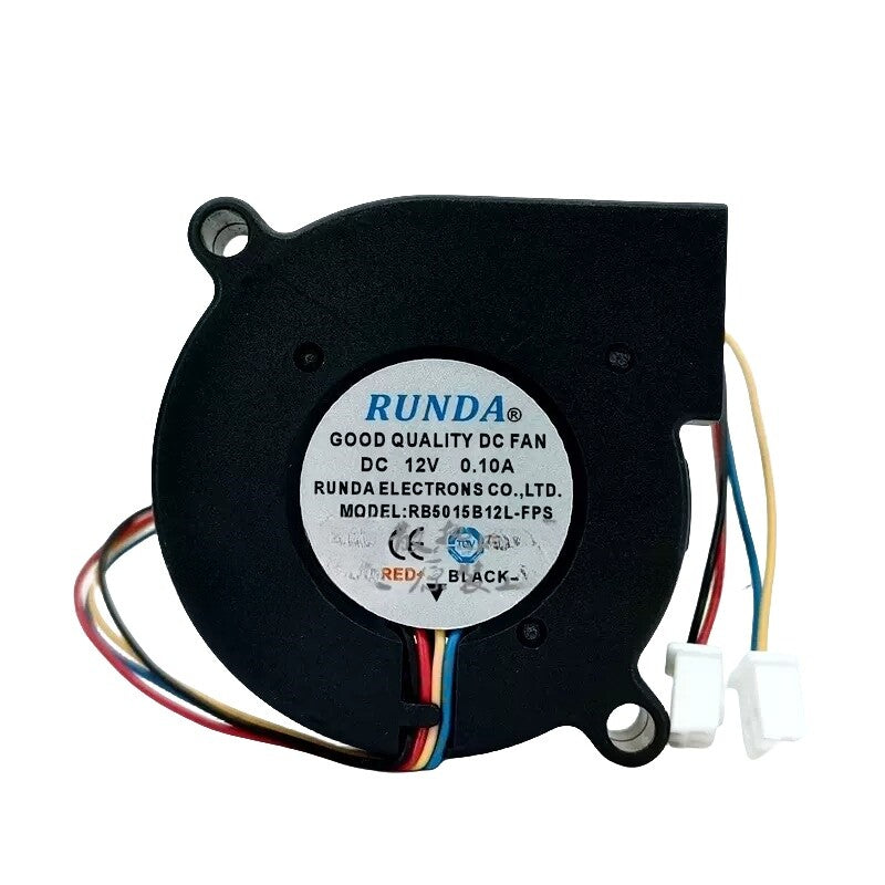 RUNDA RB5015B12L-FPS 12V 0.10A 4-wire PWM Speed Regulation Stage Lighting Fan