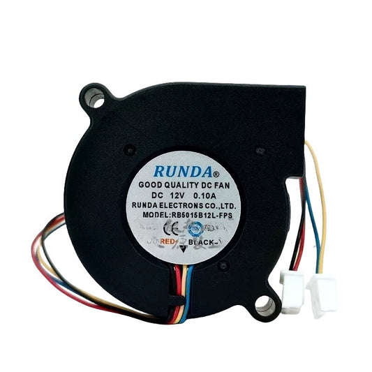 RUNDA RB5015B12L-FPS 12V 0.10A 4-wire PWM Speed Regulation Stage Lighting Fan